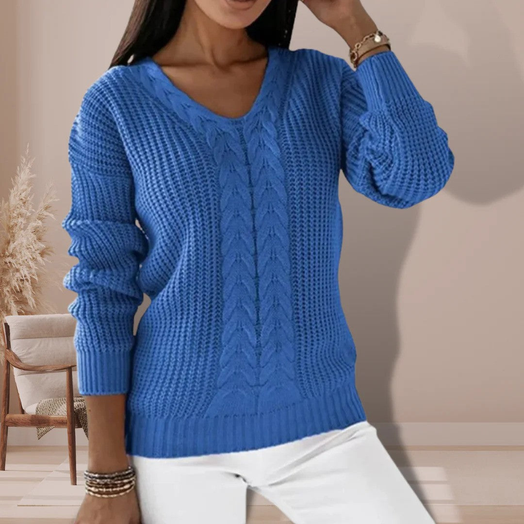 Ulrike™ | Strikket Sweater Med Struktur