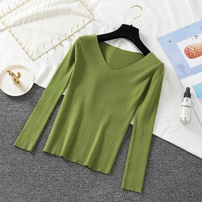 Cindy™ | Ribstrikket basisbluse - udstål kraft og passion